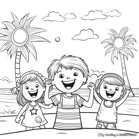 Spring Break Coloring Sheets