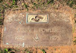 Jerry Logan Fowler M Morial Find A Grave