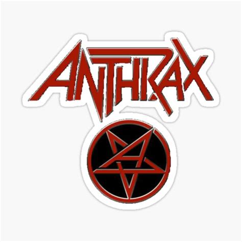 "Anthrax logo" Sticker for Sale by Paradox605 | Redbubble