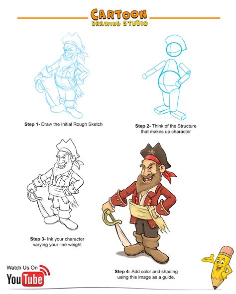 easy to draw pirate 4