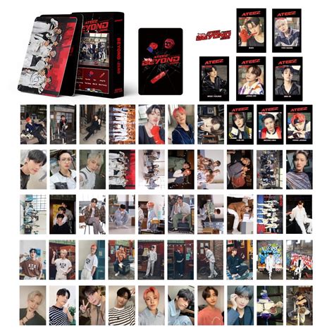 55pcs Kpop Ateez Lomo Cards Ateez 2022 Beyond Zero Album Cards Set