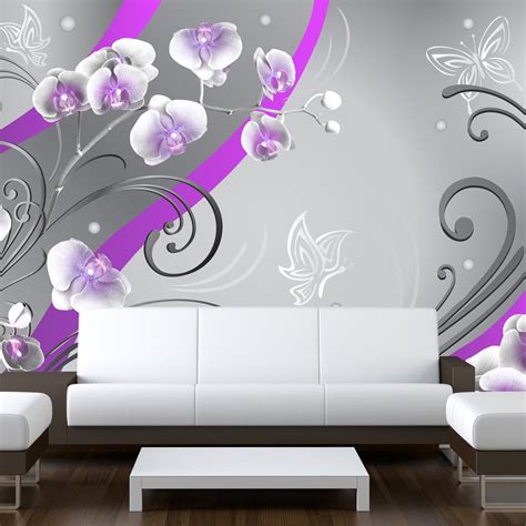 Papier Peint Intiss Panoramique Purple Orchids Variation X Cm