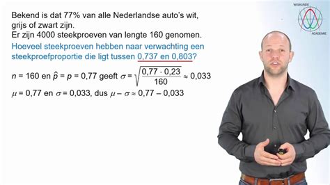 Steekproevenverdeling Steekproefproportie En De Normale Verdeling