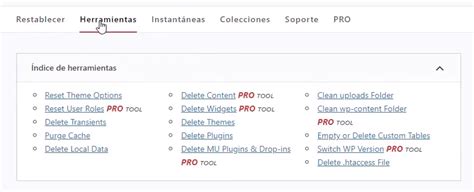 Cómo resetear y vaciar la instalación de WordPress Empresiona PRO