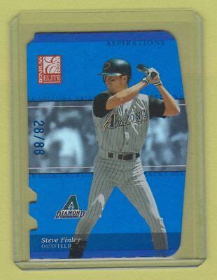 2003 Donruss Elite Aspirations Steve Finley 28 88 Diamondbacks EBay