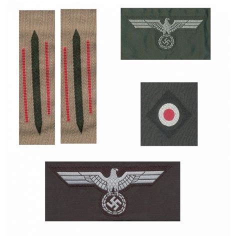 GERMAN PANZER ENLISTED MAN INSIGNIA SET - WARSTUFF.COM