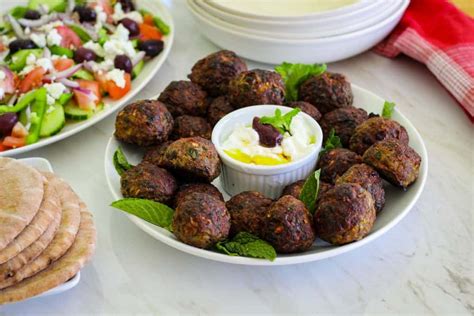 Baked Mint Meatballs Albanian Qofte Mediterranean Latin Love Affair