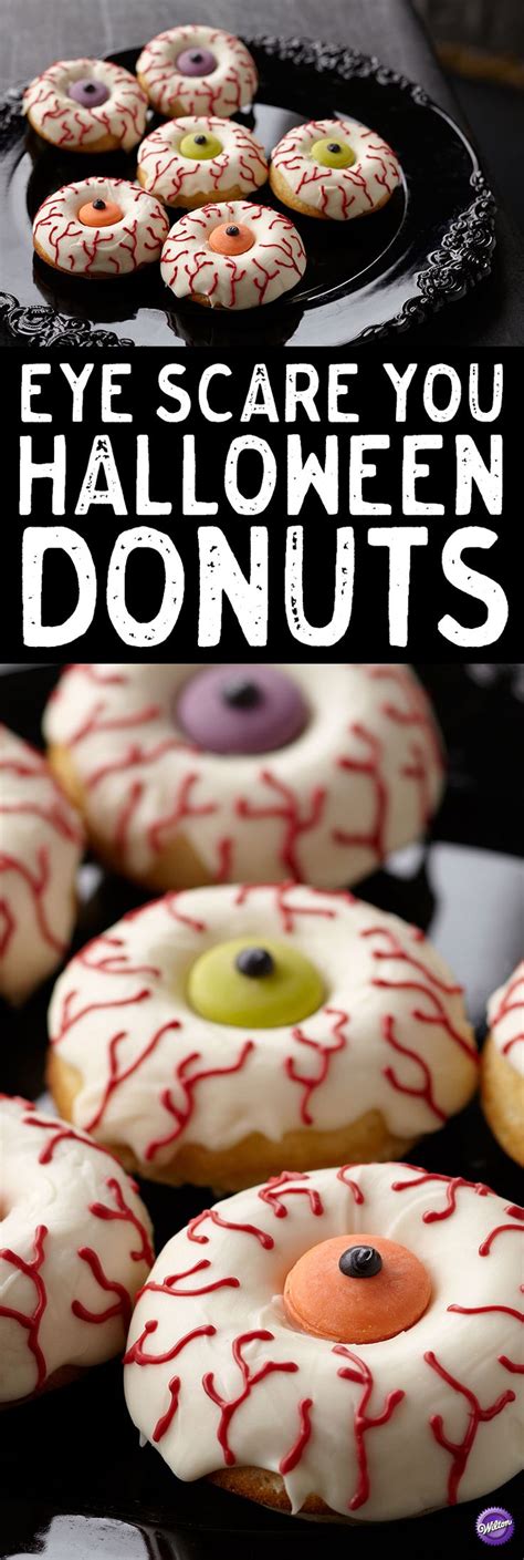 Scary Monster Eyes Halloween Donuts Recipe Halloween Donuts