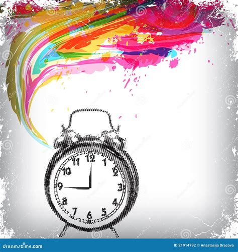 Clock Theme Grunge Background Stock Photography - Image: 21914792