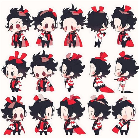 Premium Photo Sticker Of Male Ladybug Chibi Kawaii French Fashion Concept Red And Bla Concept