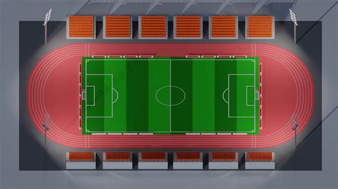 Football Soccer Stadium 3d Model By Izibrizi