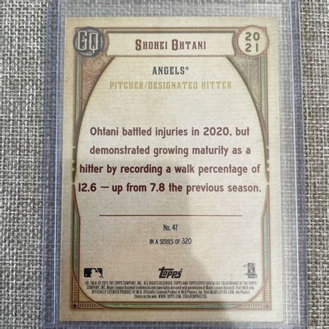 Topps Gypsy Queen Green Shohei Ohtani Ebay