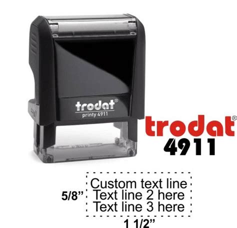 Trodat Line Self Inking Stamp Simply Stamps