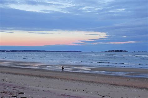 Sunset over Nahant From Revere Beach Revere MA Photograph by Toby ...