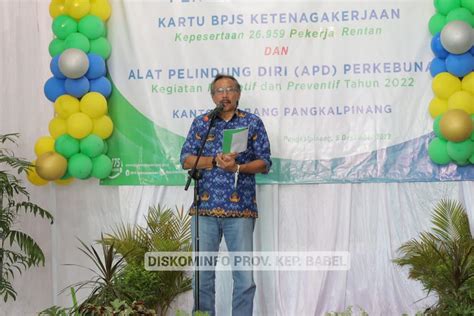 Dalam Bulan Pemprov Kep Babel Daftarkan Pekerja Rentan Jadi