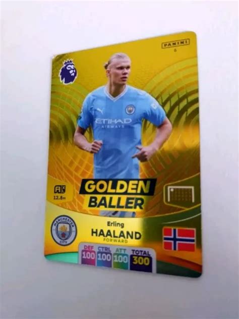 Panini Adrenalyn Xl Premier League Erling Haaland Goldener Baller