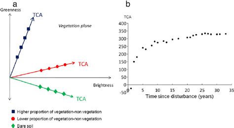 A Tasseled Cap Transformation Brightness And Greenness Components Download Scientific Diagram