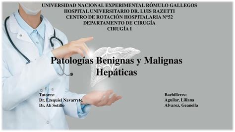 Patologías benignas y Malignas hepáticas Alfonso uDocz