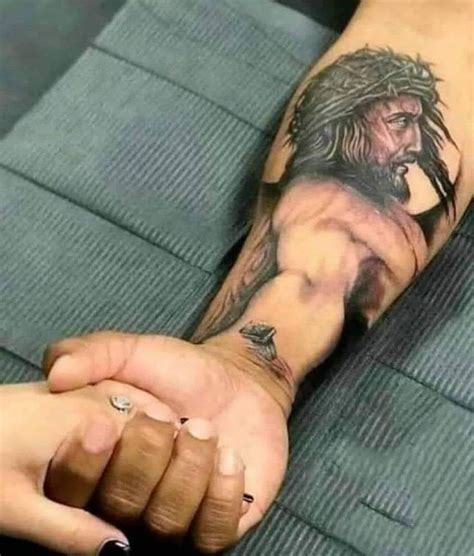 Pin By Michal Chovanec On Art Arm Tattoo Jesus Tattoo Jesus Tattoo