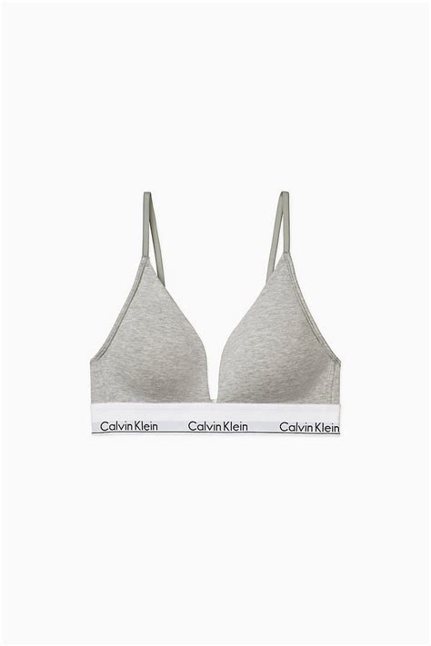 Calvin Klein Underwear Lightly Lined Triangle Qf Grey Heather