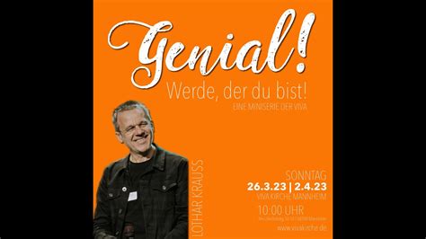 Genial Werde Der Du Bist Teil 1 Lothar Krauss YouTube