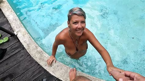 Risky Blowjob At The Swimming Pool In A Resort Amateur Porn By FapHouse XHamster