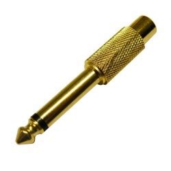 Ficha Jack Mm Macho Mono Rca Femea Dourado Tecnomartins Pt