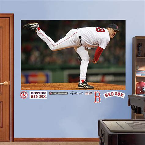 Curt Schilling Sock Mural Wall Decal | Shop Fathead® for Boston Red Sox ...