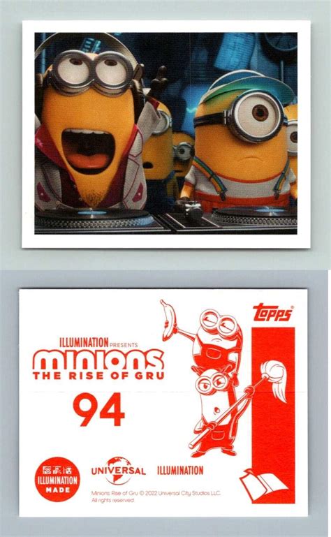 Minions The Rise Of Gru Topps Sticker