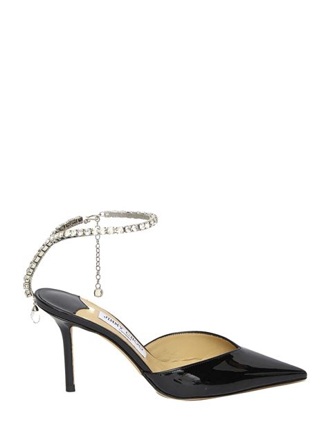 Jimmy Choo Saeda 85 Pumps in Metallic | Lyst