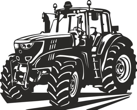 Tractor Svg Dxf Png Clipart Vector Cricut Cut Cutting Cnc Etsy