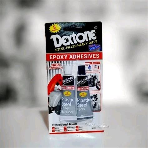 Jual Lem Besi Serbaguna Plastic Steel Epoxy 5 Menit Perekat Dextone 48