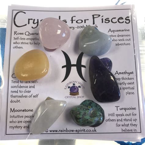 Pisces Birthstones Crystal Set Etsy UK