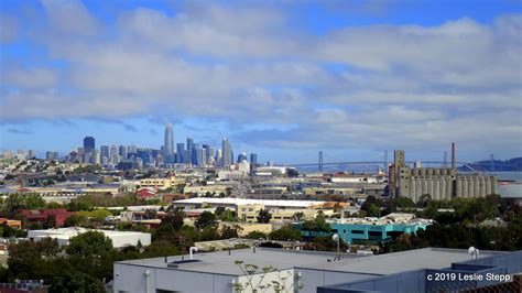 A view of the City of San Francisco and the Bay Bridge from Bay View ...