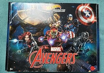 Amazon Hot Wheels Marvel Toy Character Car Pack In Scale Set Of Vehicles Captain