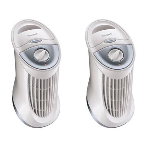 Honeywell Hfd 010 Quietclean Washable Filter Compact Tower Air Purifier 2 Pack Ebay