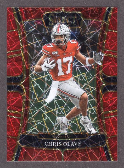 2023 Panini Select Draft Picks #61 Chris Olave Red Lazer Prizm - The ...