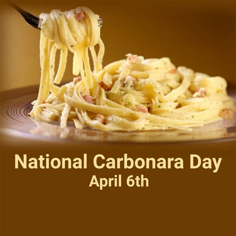 Copy Of National Carbonara Day Postermywall