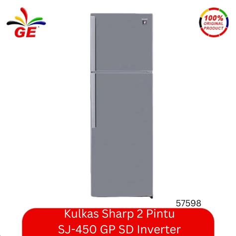 Jual Kulkas Sharp Pintu Sj Gp Sd Inverter Shopee Indonesia