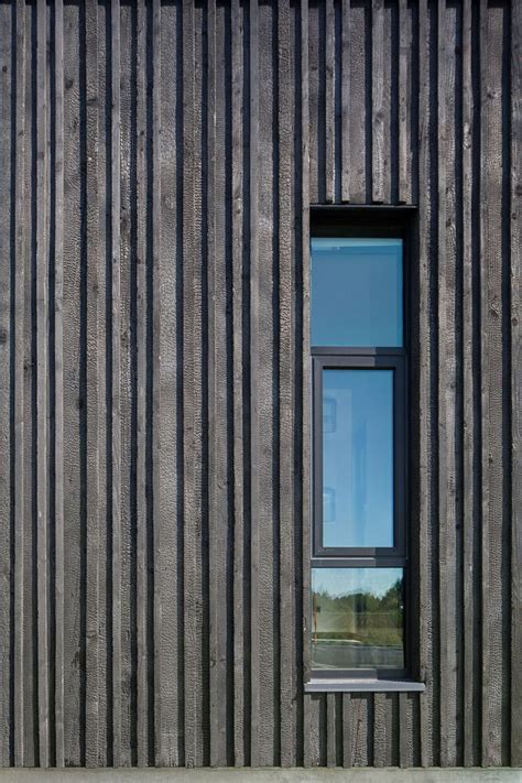 charred larch with texture | Wood facade, Facade cladding, Exterior ...