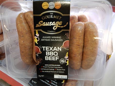 The Gourmet Sausage Co Texan Bbq Beef Sausage 1kg Fairdinks