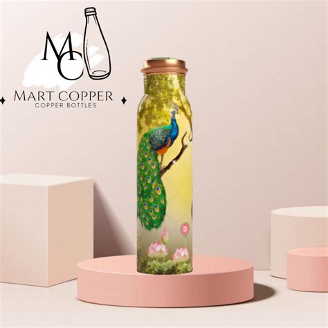 Meena Printed Copper Water Bottle 1000 ML At Rs 335 Piece In Mathura