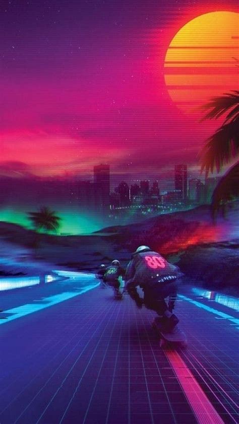 80s Vaporwave Wallpaper