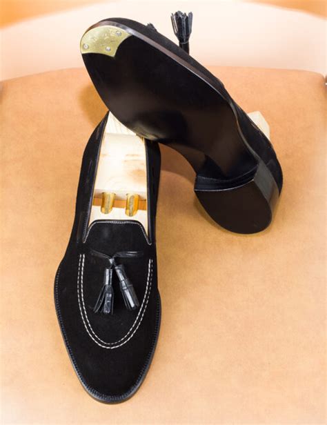 Black Suede Tassel Loafer