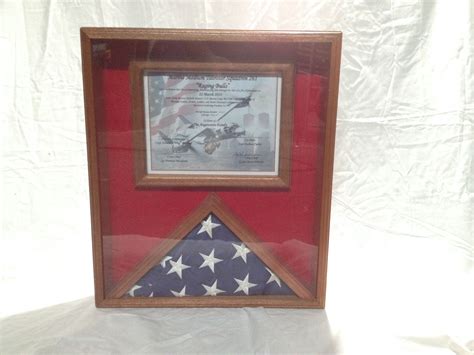 Buy a Hand Made Flag And Certificate Display Case, made to order from ...