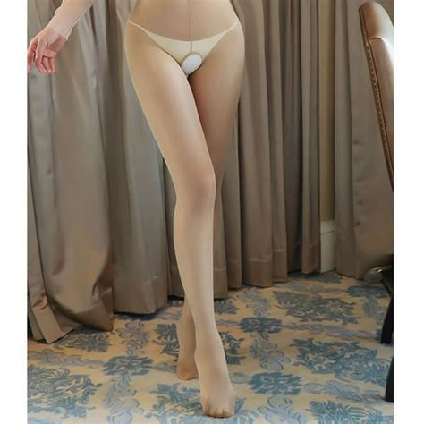 Collants érotiques LINGERIE Beige Entrejambe ouvert Nylon Femme Cdiscount Boutique