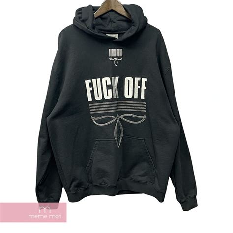 楽天市場BIG PRICE OFFVETEMENTS 2022AW Fuck Off Fully Hoodie VL14HD500B ヴェトモン ファックオフフーリーフーディ