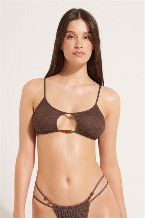Reggiseno Bikini Lanzarote In Rete Con Ritagli Bikini Canotta Donna Tezenis Saldi