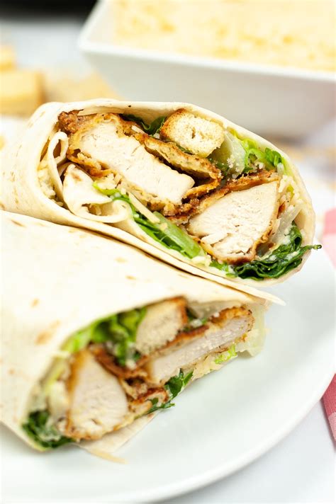 Grilled Chicken Caesar Salad Wraps