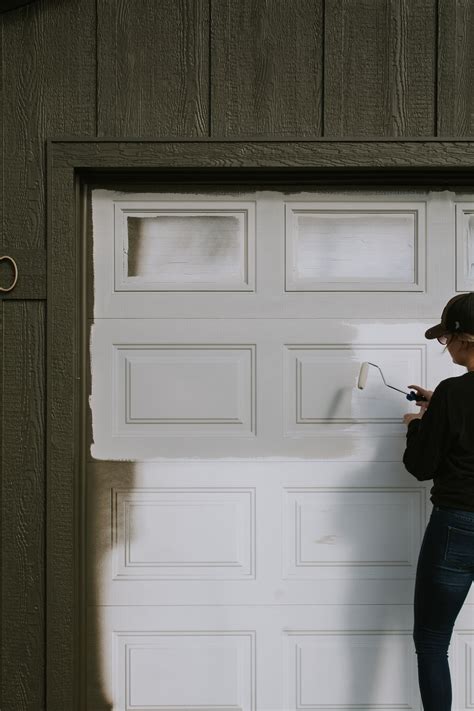 How To Paint Metal Garage Doors Nadine Stay